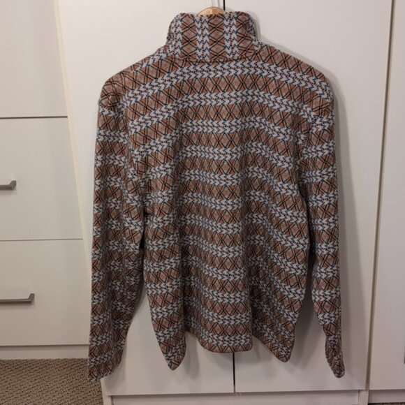 Bode NWT Diamond Stripe Pullover Sweater Merino Wool Men's M/L - Picture 6 of 11